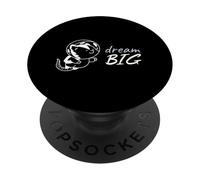 Dream Big Space Cat - Positive Vibes Motivation Univers PopSockets PopGrip Adhésif