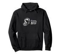 Dream Big Space Cat - Positive Vibes Motivation Univers Sweat à Capuche