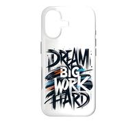 Dream Big Work Hard Graffiti Street Typographie Coque pour iPhone 17