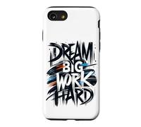Dream Big Work Hard Graffiti Street Typographie Coque pour iPhone SE (2020) / 7/8