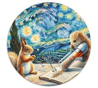 Dream Binder écureuil 1000 Pièces Puzzle Fantastique Magique Puzzle Circulaire pour Adultes Et Enfants Classiques Jeux De Défi Uniques Décompression 1000pcs (67.5x67.5cm)