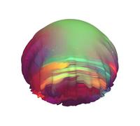 Dream Bonnet de douche avec bande élastique réglable et vibrant, réutilisable et imperméable