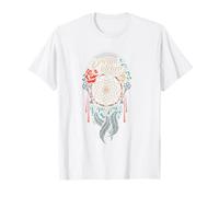 Dream Catcher Boho Tribal Rose Plumes Tatouage T-Shirt
