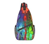 Dream Catcher Butterfly Crossbody Chest Bag, Sac à bandoulière, Sac à dos de randonnée en plein air de week-end, Convient aux hommes et aux femmes