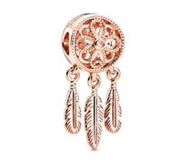 Dream Catcher Feathers Charms Bracelet Bangle Beads for Women Fashion DIY Jewelry Gift
