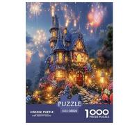 Dream Château Puzzle 1000 Pièces Educa Jouet en Bois Jeu D'Intelligence Décoration Intérieure Jeu Éduchatif Challenge Toy Adultes Et Enfants À Partir De 14 Ans 38x26cm/1000pcs
