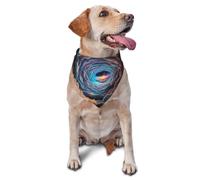 Dream Cloud Sea Écharpe triangulaire pour animaux de compagnie avec imprimé UV pour chiens et chats, bandana mignon réglable pour animaux de compagnie et séances photo