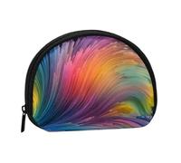 Dream Colorful Minis Sac de rangement Coquille Portefeuille Petit porte-monnaie avec fermeture éclair Sac à main pour pièces de monnaie clés Vous pouvez également stocker tous les petits objets que
