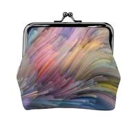 Dream Colorful Porte-monnaie unisexe imprimé en cuir microfibre de qualité supérieure avec fermeture à pression