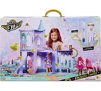 Dream Ella MGA's Château majestueux - Château à 2 étages Mobile - Convient aux poupées Mannequin de 29 cm - avec des Portes fonctionnelles, des Meubles & Accessoires, 3 Ans +