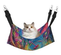 Dream Graffiti Symphony Hamac imprimé pour animal domestique - Hamac de couchage pour chats, lapins, furets, chiots, petits animaux