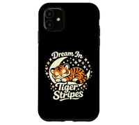 Dream in Tiger Stripes Tigre endormi sur la Lune Coque pour iPhone 11