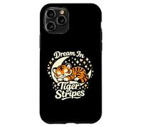 Dream in Tiger Stripes Tigre endormi sur la Lune Coque pour iPhone 11 Pro