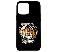 Dream in Tiger Stripes Tigre endormi sur la Lune Coque pour iPhone 13 Pro Max