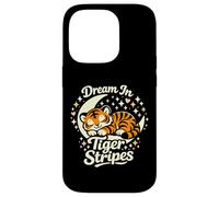 Dream in Tiger Stripes Tigre endormi sur la Lune Coque pour iPhone 14 Pro