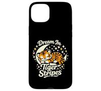 Dream in Tiger Stripes Tigre endormi sur la Lune Coque pour iPhone 15 Plus