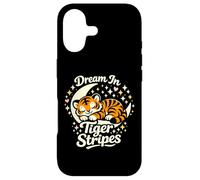 Dream in Tiger Stripes Tigre endormi sur la Lune Coque pour iPhone 17