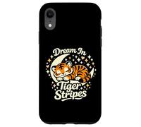 Dream in Tiger Stripes Tigre endormi sur la Lune Coque pour iPhone XR