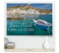 Dream Islands Capri and Ischia (High Quality Premium Wall Calendar 2027 DIN A2 landscape),CALVENDO 12 Month Wall Calendar: Longing for the famous Italian islands in the azure blue sea