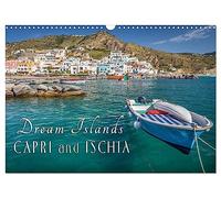 Dream Islands Capri and Ischia (Wall Calendar 2027 DIN A3 landscape), CALVENDO 12 Month Wall Calendar: Longing for the famous Italian islands in the azure blue sea