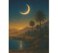 Dream Journal - Crescent Oasis: A guided space to record dreams, feelings, and hidden meanings.