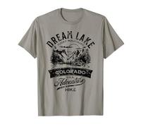 Dream Lake Rocky Mountain National Park CO Design Vieilli T-Shirt