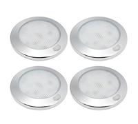 Dream Lighting Éclairage pour Camping-car Lampe 12v LED Dimmable Plafonnier Moderne Caravane Bateau 7,6cm Blanc Chaud IP44