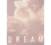 DREAM: Minimalist Lined Notebook • 100 Ruled Pages • Soft Cloud Photography Cover