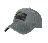 Dream Music Box Casquette de baseball vintage délavée pour papa Chapeau de golf pour homme et femme Visière réglable, Gris, taille unique