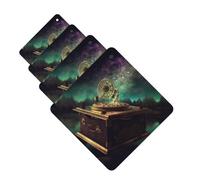 Dream Music Box Lot de 4 désodorisants de voiture à suspendre pour armoire, salle de bain, voiture, tablettes d'aromathérapie, rétroviseur, désodorisants, longue durée