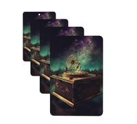 Dream Music Box Lot de 4 désodorisants de voiture à suspendre pour armoire, salle de bain, voiture, tablettes d'aromathérapie, rétroviseur, désodorisants, longue durée