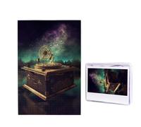 Dream Music Box Puzzle en bois de 1000 pièces pour adultes à partir de photos, casse-tête stimulant parfait pour les soirées de jeu, décoration de la maison, cadeau pour les vacances et les