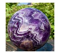 Dream Natural Amethyste Ball Boule polie Globe Massage Balle Reiki Pierre Pierre Décoration de la maison Exquise cadeaux cadeaux souvenirs cadeau Soutien spirituel(65-70mm)