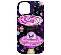 Dream on Alien Donut UFO Candy Planet Kawaii Esthétique Coque pour iPhone 14