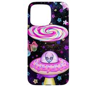 Dream on Alien Donut UFO Candy Planet Kawaii Esthétique Coque pour iPhone 15 Pro Max