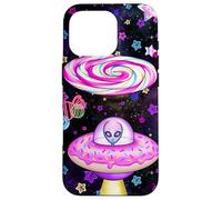 Dream on Alien Donut UFO Candy Planet Kawaii Esthétique Coque pour iPhone 16 Pro