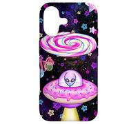 Dream on Alien Donut UFO Candy Planet Kawaii Esthétique Coque pour iPhone 17