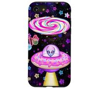 Dream on Alien Donut UFO Candy Planet Kawaii Esthétique Coque pour iPhone SE (2020) / 7/8