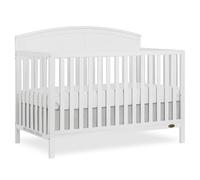 Dream On Me JPMA & Greenguard Gold - Lit convertible 5 en 1 certifié Storybrooke en blanc, construit en bois de pin durable, 3 réglages de hauteur du matelas, finition peinture à base d'eau non