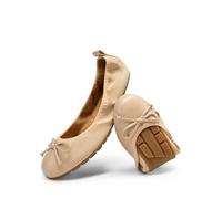 DREAM PAIRS Ballerines Femme, Chaussures Femme Légères et Confortables, Pliables Chaussures a Enfiler Femme,Size 40,Nu,SDFA2409W
