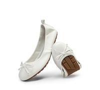 DREAM PAIRS Ballerines Femme, Chaussures Femme Légères et Confortables, Pliables Chaussures a Enfiler Femme,Size 41,Blanc,SDFA2409W