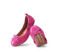 DREAM PAIRS Ballerines Femme, Chaussures Femme Légères et Confortables, Pliables Chaussures a Enfiler Femme,Size 41,Rose Vif,SDFA2409W