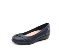 DREAM PAIRS Ballerines Femme Classique Chaussures Plates pour Femmes Confortables et Légères,Size 41.5,Marine,DWUMFA2503