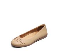 DREAM PAIRS Ballerines Femme Confortable Chaussures Plates pour Femmes Elégantes à Enfiler Antidérapante,Size 40.5,Nu,SDFA2306W