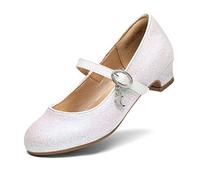 DREAM PAIRS Ballerines Filles Mary Jane Chaussures de Princesse Chaussures de Communion Chaussures d'école,Size 31,Blanc,KFL219