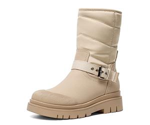 DREAM PAIRS Botte de Neige pour Femme Bottes de Hiver Chaussures Chaude,Size 37,Nu,SDSB2202W-E