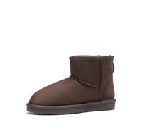 DREAM PAIRS Bottes de Neige pour Femmes avec Doublure en Fausse Fourrure Confortable et Antidérapantes Botte à Enfiler Hiver FuzzyClassic I Low Boot