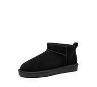 DREAM PAIRS Bottes de Neige pour Femmes Confortable Bottes Hiver Antidérapante et Durable Mini-Botte FuzzyClassic,Size 43,Noir,SDSB2405W