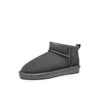 DREAM PAIRS Bottes de Neige pour Femmes Confortable Bottes Hiver Antidérapante et Durable Mini-botte FuzzyClassic,Size 40,Gris,SDSB2405W