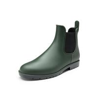 DREAM PAIRS Bottes de Pluie pour Hommes Botte Chelsea Classique Chaussures Légères et Adhérentes Doublure Confortable et Antidérapant SDRB2401M-E,Size 43,Vert Olive,SDRB2401M-E